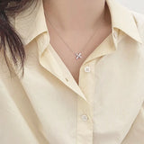 Trustdavis S925 Sterling Silver Alphabet Pendant DIY Necklace