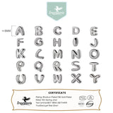 Trustdavis S925 Sterling Silver Alphabet Pendant DIY Necklace