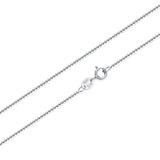 Trustdavis 925 Sterling Silver Beads Chain Collarbone Necklace