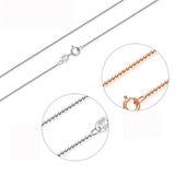 Trustdavis 925 Sterling Silver Beads Chain Collarbone Necklace