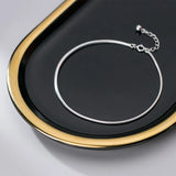 Trustdavis 925 Silver Snake Chain Anklet Bracelet
