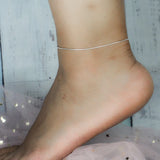 Trustdavis 925 Silver Snake Chain Anklet Bracelet