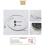 Trustdavis 925 Silver Snake Chain Anklet Bracelet