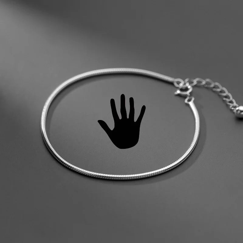 Trustdavis 925 Silver Snake Chain Anklet Bracelet