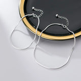 Trustdavis 925 Silver Snake Chain Anklet Bracelet