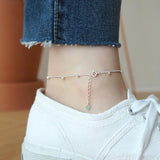 Trustdavis 925 Silver Bell Anklets For Women
