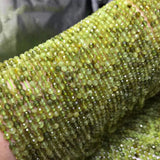 Tsavorite 2mm 3mm Faceted Round Gemstone Beads 15inch