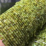 Tsavorite 2mm 3mm Faceted Round Gemstone Beads 15inch