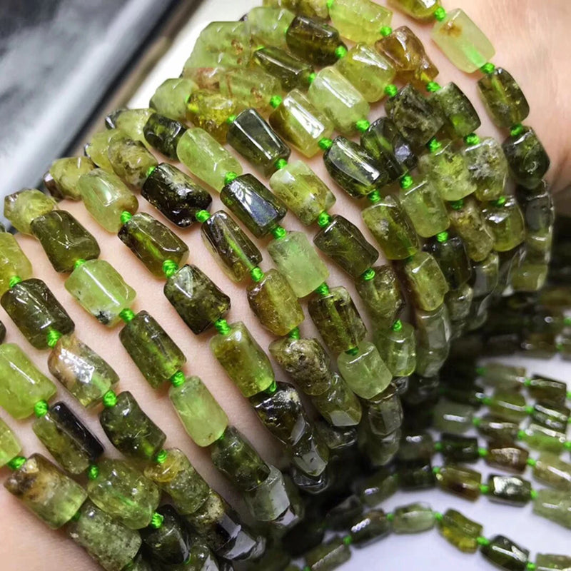 Tsavorite 7x9mm Natural Gemstone Beads for Silver 925 Jewelry Making