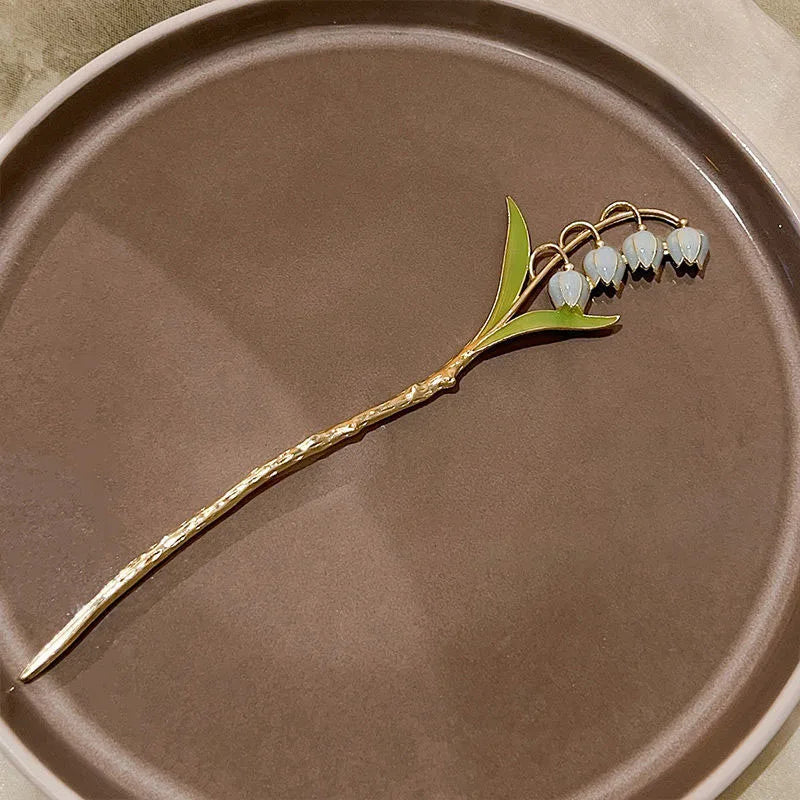 Tulip Hairpin Female Summer Ball Head Hairpin Temperament Ancient Style Accessor