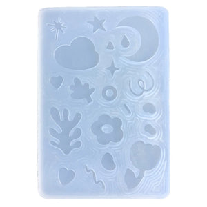 Tulip Heart Mold Shaker Resin Mold Filler Silicone Quicksand Shaker Mold