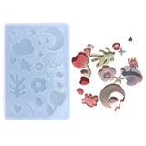Tulip Heart Mold Shaker Resin Mold Filler Silicone Quicksand Shaker Mold