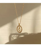 Tulip Pendant 925 Silver Necklace Temperament Chain Female Accessories