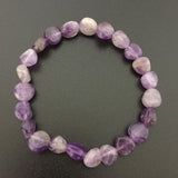 Tumbled Polished Stones Bracelet Irregular Shaped Beads Strand