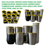 Silicone Tumbler Shields For Epoxy Resin Paint - Clean Rims Tool