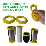 Silicone Tumbler Shields For Epoxy Resin Paint - Clean Rims Tool