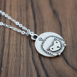 Hedgehog Tummy Necklace Charm Accessory