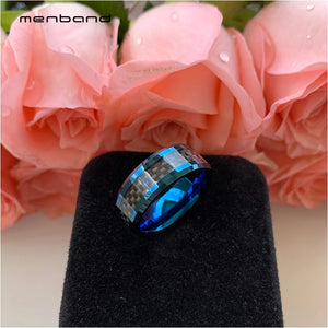 Tungsten Carbon Fiber Ring 8MM Comfort Fit