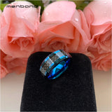 Tungsten Carbon Fiber Ring 8MM Comfort Fit
