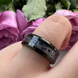 Tungsten Carbide Ring with Carbon Fiber Inlay