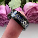 Tungsten Carbide Ring with Carbon Fiber Inlay