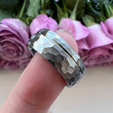 Tungsten Carbide Hammer Ring Brushed Finish Comfort Fit