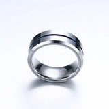 Tungsten Carbide Wedding Band 8mm Line Ring Comfort Fit Polished