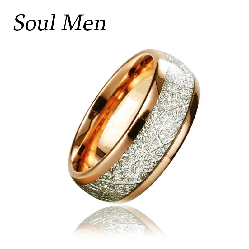 Tungsten Carbide Meteorite Wedding Band