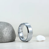 Tungsten Carbide Wedding Rings 8mm Men 6mm Women Comfort Fit