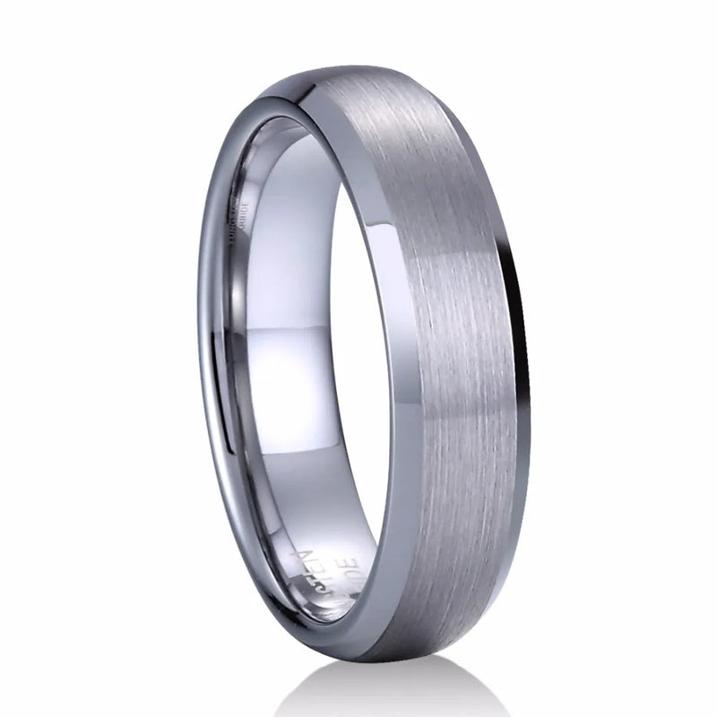 Tungsten Carbide Wedding Rings 8mm Men 6mm Women Comfort Fit