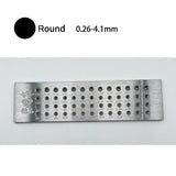 Tungsten Carbide Wire Drawplate 52 Holes 0.26-4.10mm Jewellers Draw Plate