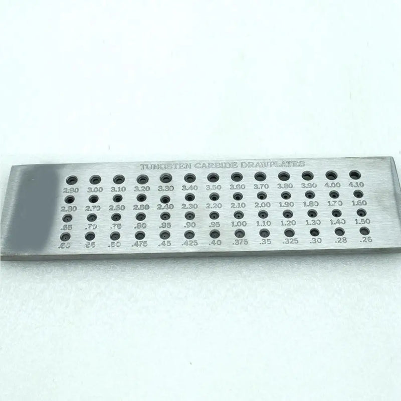 Tungsten Carbide Wire Drawplate 52 Holes 0.26-4.10mm Round Shape
