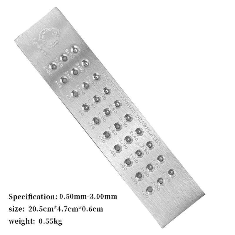 Tungsten Carbide Wire Drawplates HalfRound Jewelry Making Tools