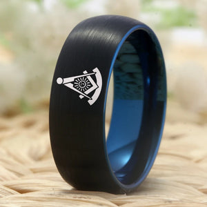Tungsten Mason Wedding Band 8mm Comfort Fit Ring