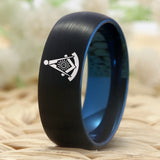 Tungsten Mason Wedding Band 8mm Comfort Fit Ring
