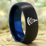 Tungsten Mason Wedding Band 8mm Comfort Fit Ring