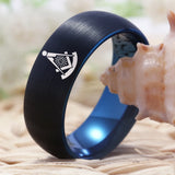 Tungsten Mason Wedding Band 8mm Comfort Fit Ring