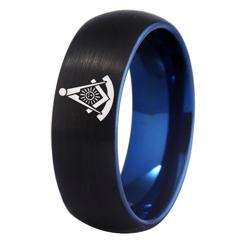 Tungsten Mason Wedding Band 8mm Comfort Fit Ring