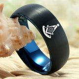 Tungsten Mason Wedding Band 8mm Comfort Fit Ring