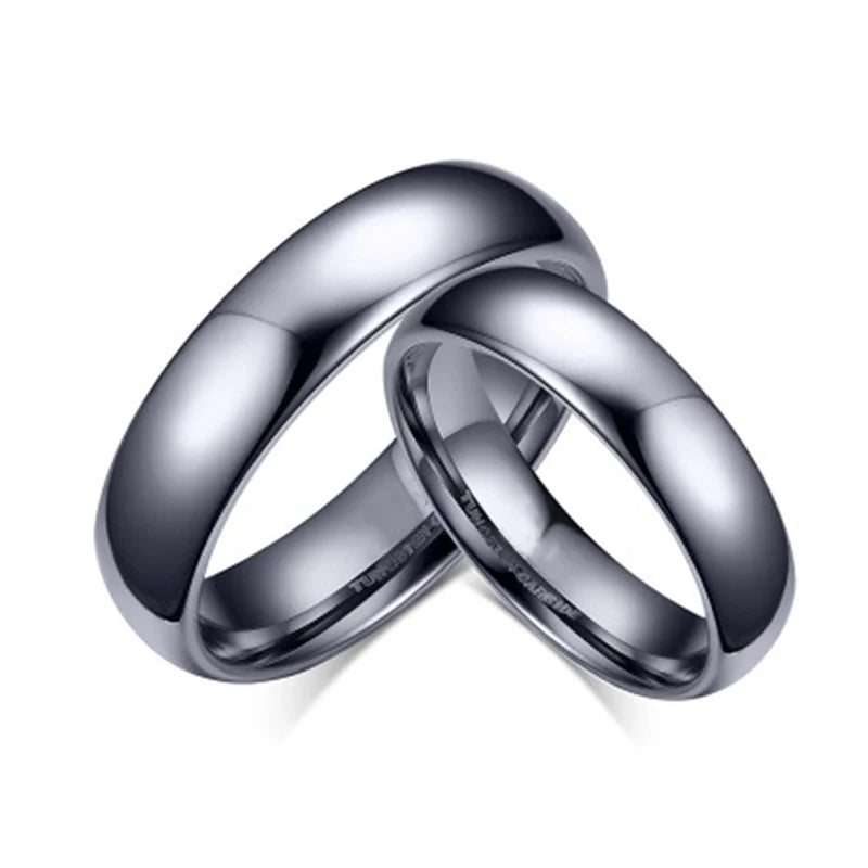 Tungsten Couple Ring 6mm/4mm Wedding Band Full Size