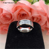 Tungsten Ring with Mechanical Gear Wheel Carbon Fiber Inlay 8MM