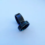 Tungsten Wedding Ring Offset Grooved Engagement Band Brushed Finish Comfort Fit