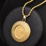 Turkish Arab Coins Allah Muslim Pendant Necklace