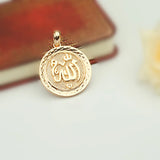 Rose 585 Turkey Islamic Allah Pendant Necklace Pendants
