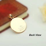 Rose 585 Turkey Islamic Allah Pendant Necklace Pendants