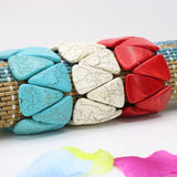 Turkey Stone Elastic Bracelet DIY Jewelry Set of 3 Colors