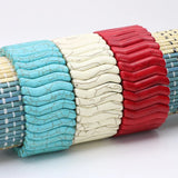 Turkey Stone Elastic Bracelet DIY Jewelry Set of 3 Colors