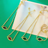 Copper Evil Eye Bracelet for Women Lucky Jewelry