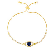 Copper Evil Eye Bracelet for Women Lucky Jewelry