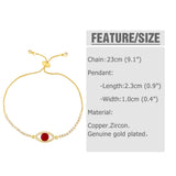 Copper Evil Eye Bracelet for Women Lucky Jewelry
